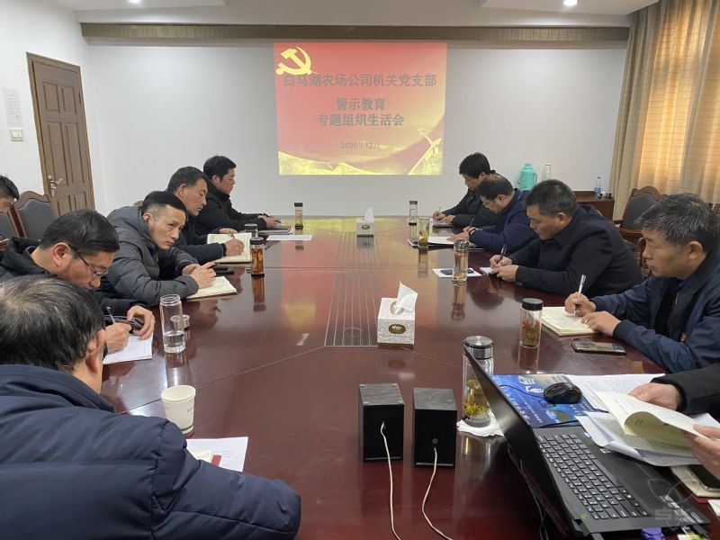 农场公司机关党支部召开警示教育专题组织生活会